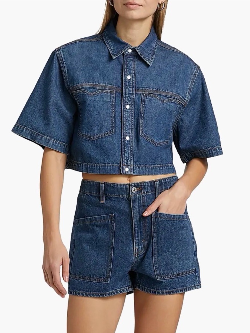 RE/DONE Oversized Cropped Shirt BNWT